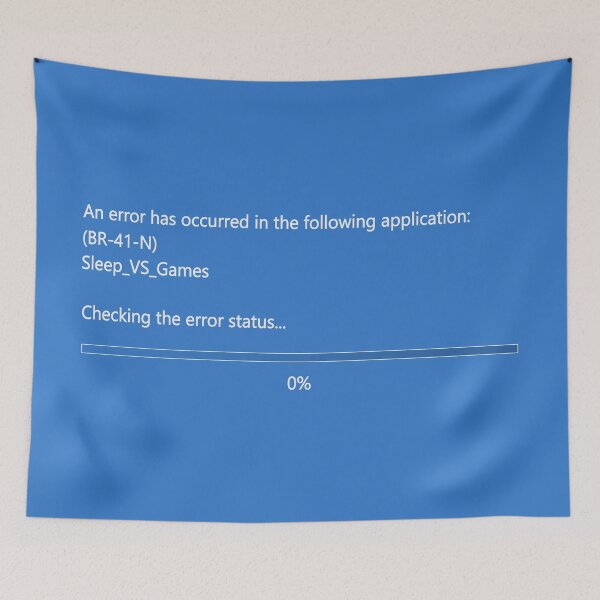 Item preview, Human error - Sleep vs Games designed and sold by jc007.
