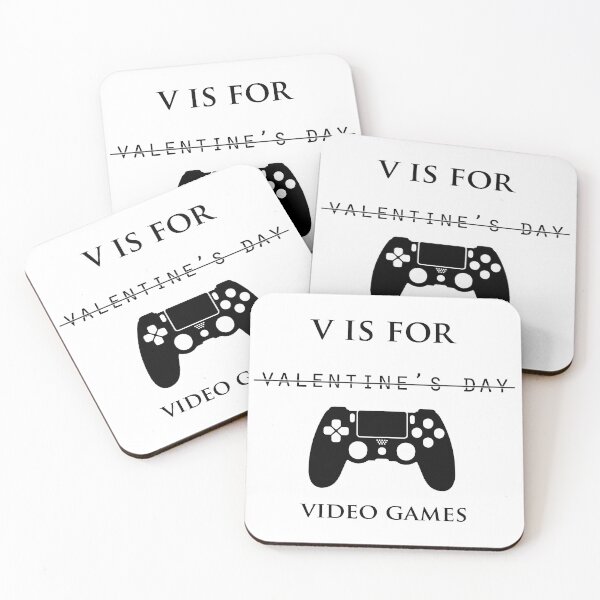 Item preview, v is for valentine s day video games designed and sold by Mohamedeinoo.