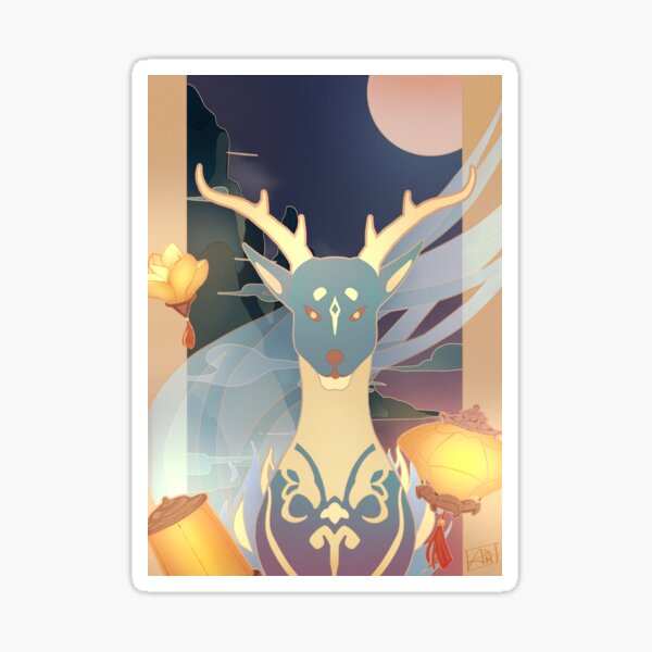{ Genshin Impact } Liyue's Lantern Rite Painting Sticker
