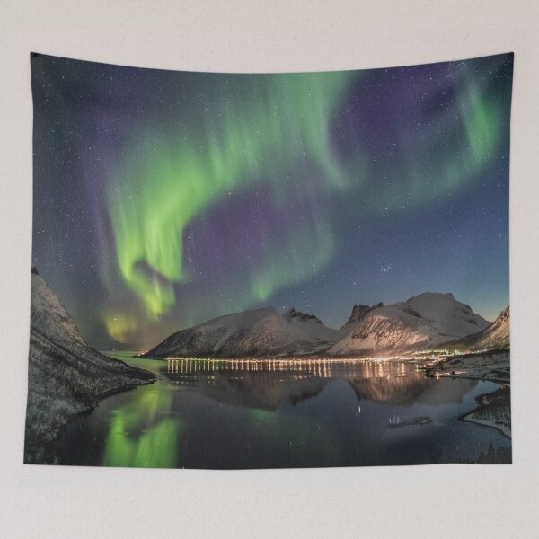 Item preview, the beauty of northern lights mixed with a lake designed and sold by ImRotem.