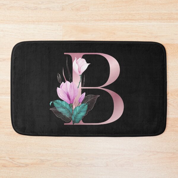 Item preview, Monogram Letter B color pink with Pink Flowers, Gifts, Funny shirt, designed and sold by OMG Outfits .