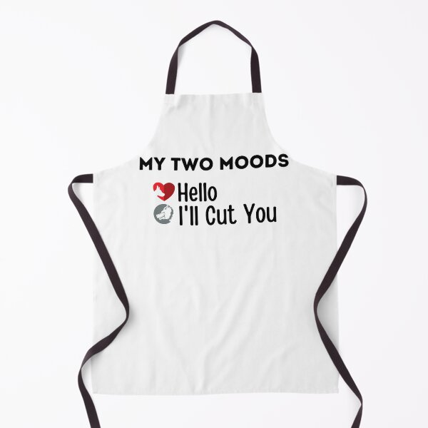 Item preview, My Two Moods Funny 1 hello 2 i'll cut you T Shirt Crazy Dog T-Shirts Womens Novelty Humor Sarcastic Cool Graphic Hilarious puppy lover gift designed and sold by PIXEcompany.