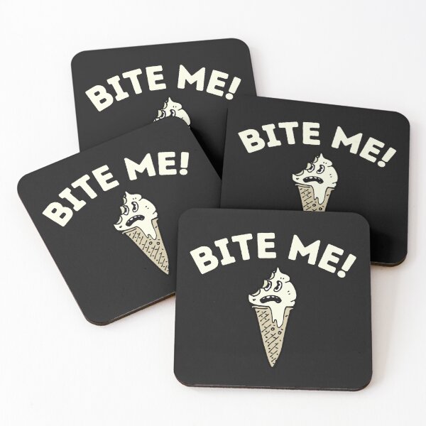 Item preview, Bite Me Ice Cream Cats Funny designed and sold by curledup-cat.