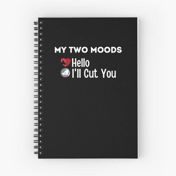 Item preview, My Two Moods Funny 1 hello 2 i'll cut you T Shirt Crazy Dog T-Shirts Womens  Novelty Humor Sarcastic Cool Graphic Hilarious puppy lover gift designed and sold by PIXEcompany.