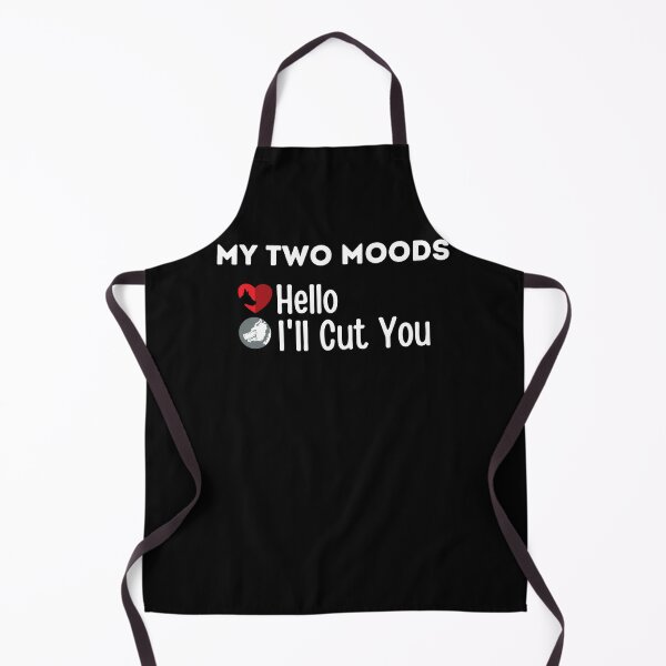 Item preview, My Two Moods Funny 1 hello 2 i'll cut you T Shirt Crazy Dog T-Shirts Womens Novelty Humor Sarcastic Cool Graphic Hilarious puppy lover gift designed and sold by PIXEcompany.