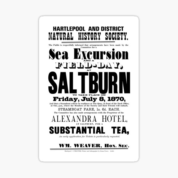 NDVH Sea excursion and field-day at Saltburn Sticker