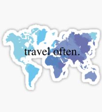 Travel Often Sticker