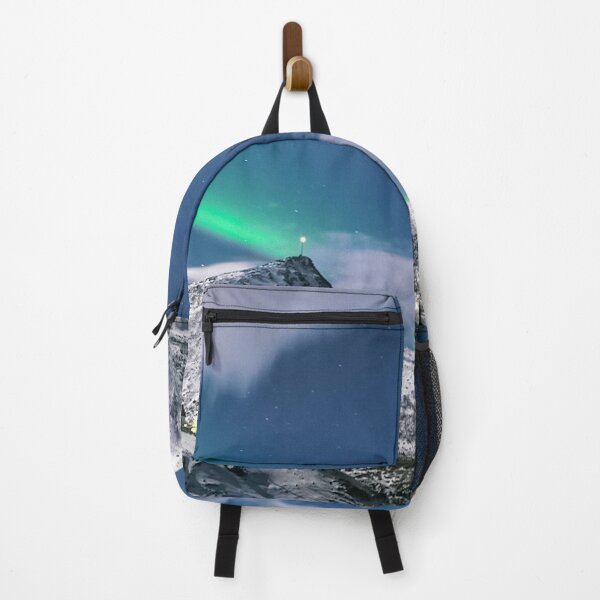 Item preview, mountains full of snow mixed with nortern lighs in the morning designed and sold by ImRotem.