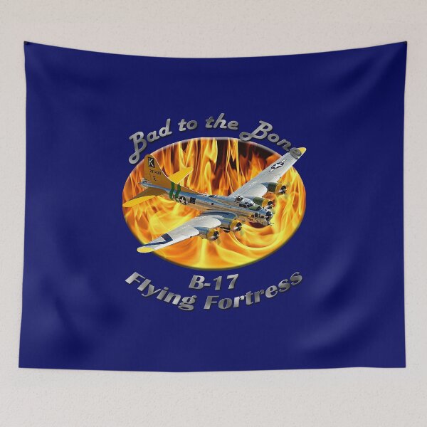 Item preview, B-17 Flying Fortress Bad To The Bone designed and sold by hotcarshirts.