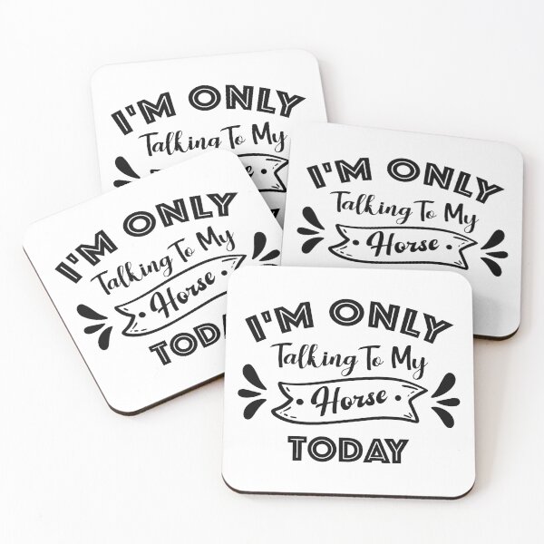Item preview, I'm Only Talking To My Horse Today Funny Horse Quote Gift  designed and sold by KO-Design.