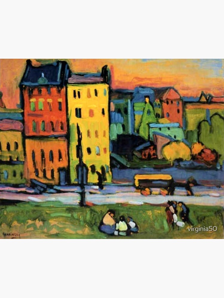 "Kandinsky Houses in Munich, abstract painting" Poster for Sale by
