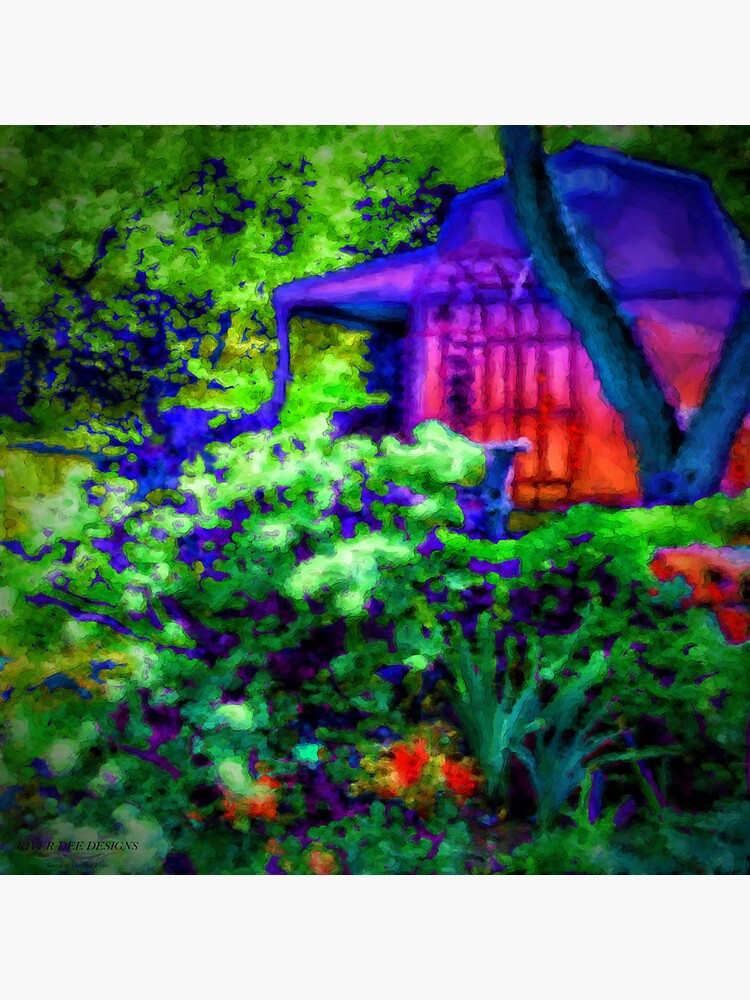 "The Garden Barn" Sticker for Sale by RiverDeeDesigns Redbubble