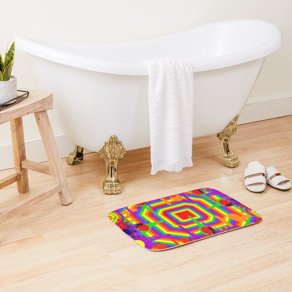 Item preview, Bath Mat designed and sold by rainbowarray.
