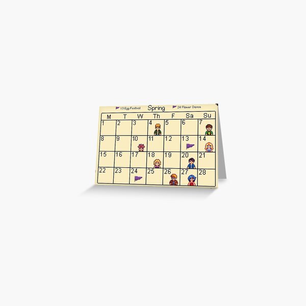 Item preview, Spring Calendar designed and sold by KatsuStore.