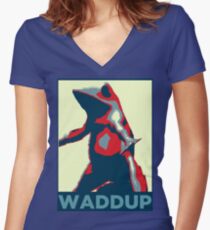 Boi : Waddup Fitted V-Neck T-Shirt