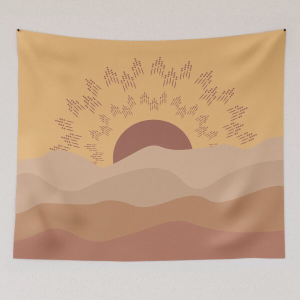 Item preview, Boho Sunset Landscape designed and sold by ind3finite.