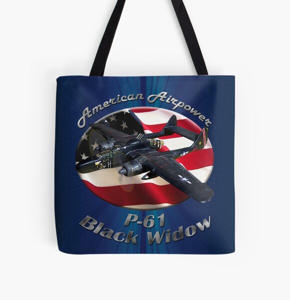P-61 Black Widow American Airpower All Over Print Tote Bag