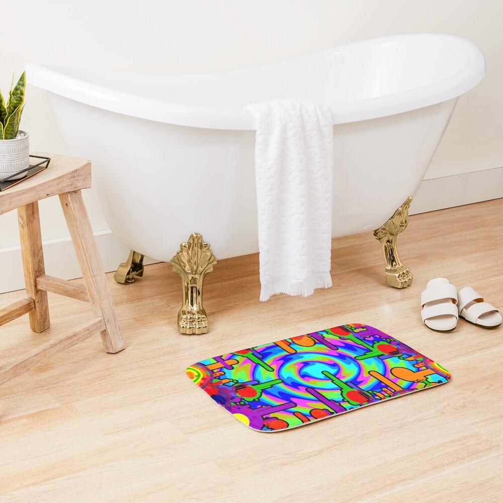 Item preview, Bath Mat designed and sold by rainbowarray.