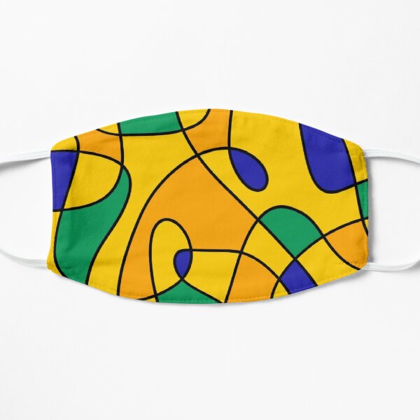 Abstract Design Flat Mask