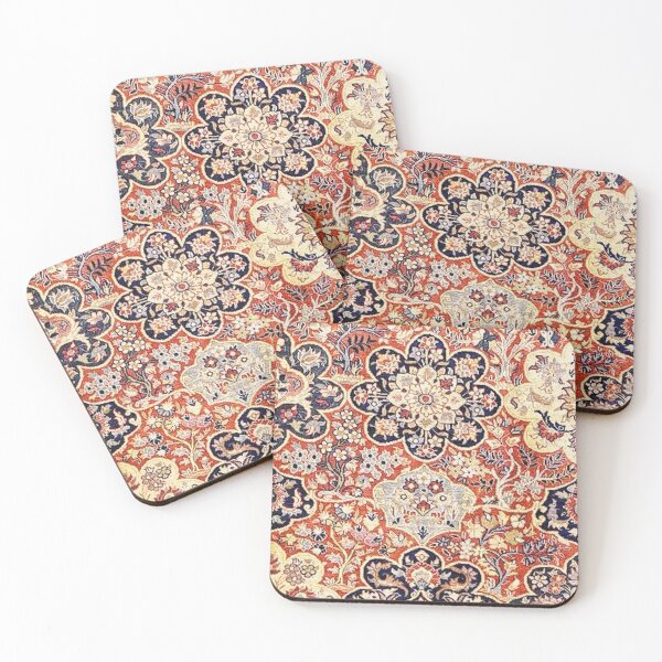 Item preview, Elam Antique Persian Floral Rug Print designed and sold by Vicky Brago-Mitchell®.
