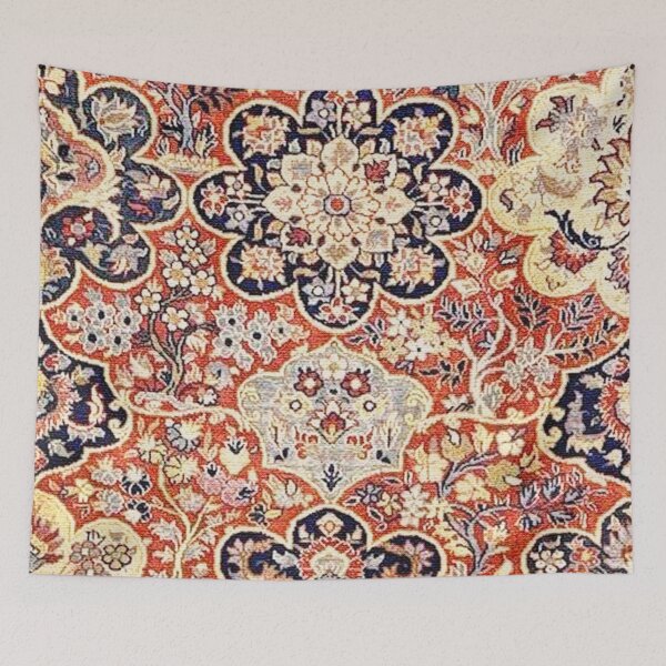 Item preview, Elam Antique Persian Floral Rug Print designed and sold by Vicky Brago-Mitchell®.
