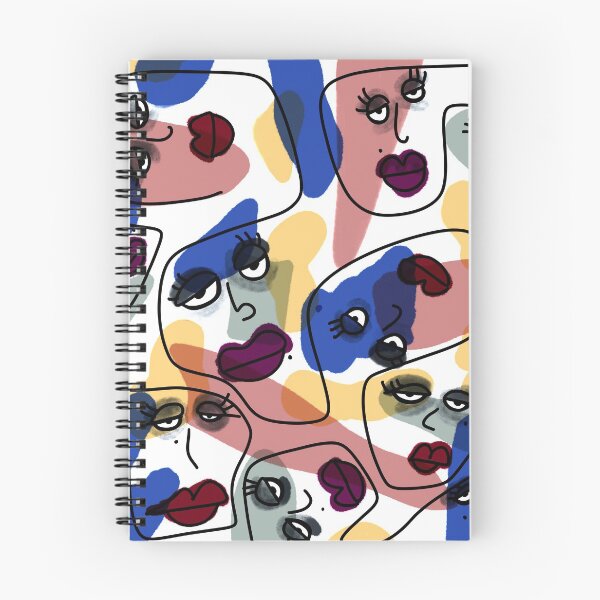 Item preview, Abstract Faces on Color Blocks Painting designed and sold by StellaBleue.