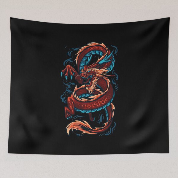 Item preview, Asian Dragon Graphic Chines Dragon Japanese Dragon Design Retro Japan Dragon Asian Dragon Style Dragon Tattoo Neon Dragon designed and sold by enjoytheshirt.