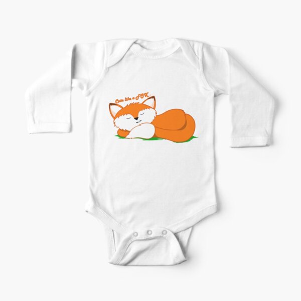 Cute like a FOX Long Sleeve Baby One-Piece