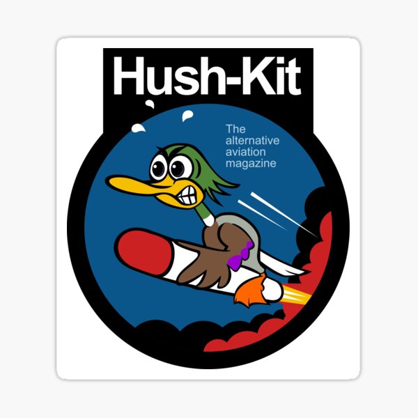 Hush-Kit Unit Badge 'The Angry Duck' Sticker