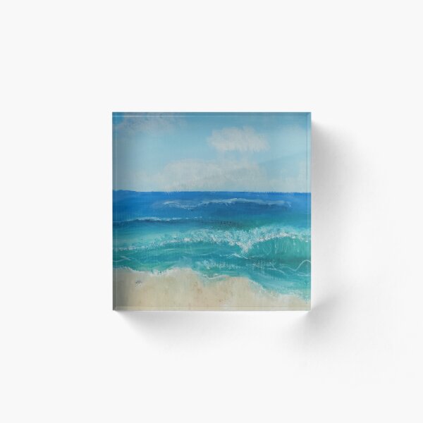 Beach Vacation Acrylic Block