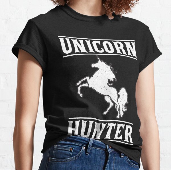 Unicorn Hunter T-Shirt, Mens Horse Humor Novelty Classic T-Shirt