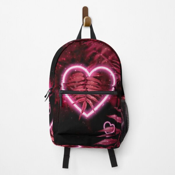 Item preview, Neon Pink Heart and Tropical Leaves designed and sold by Jolly-Yosei.