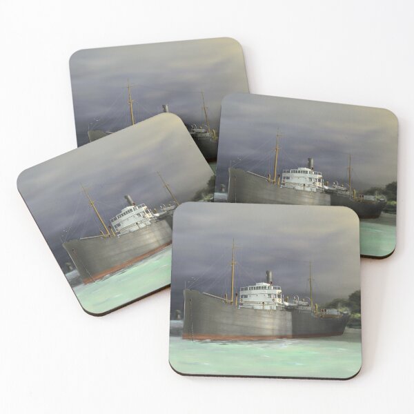Item preview, Nautical Art Tramp Steamer Maritime Painting designed and sold by abbottoons.