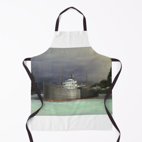 Item preview, Nautical Art Tramp Steamer Maritime Painting designed and sold by abbottoons.
