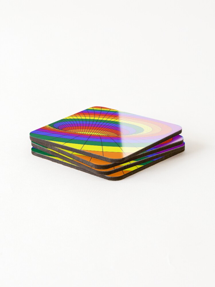 Thumbnail 4 of 5, Coasters (Set of 4), Rainbow Array 56 designed and sold by rainbowarray.