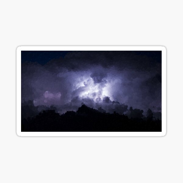 Dark Storm Clouds Sticker