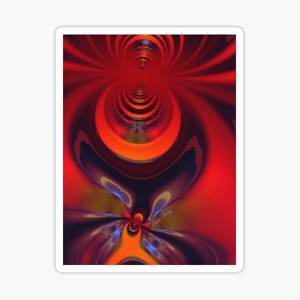 Amber Goddess - Orange and Gold Passion Sticker