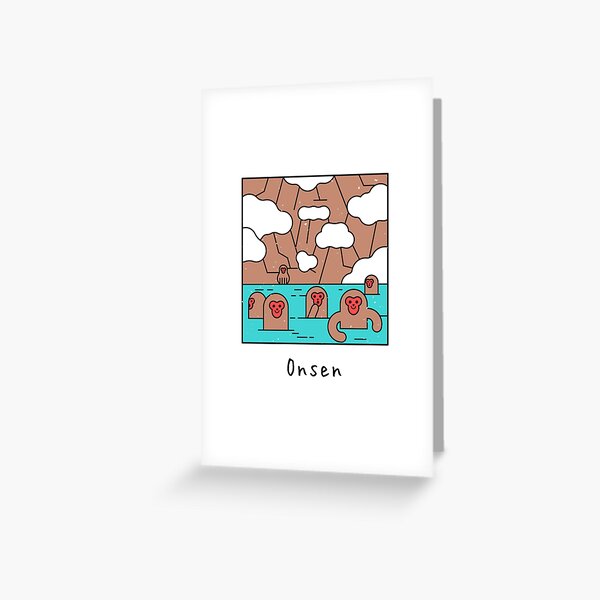 Item preview, Onsen - Hot Spring in Japanese cute kawaii designed and sold by kawaiijapanshop.