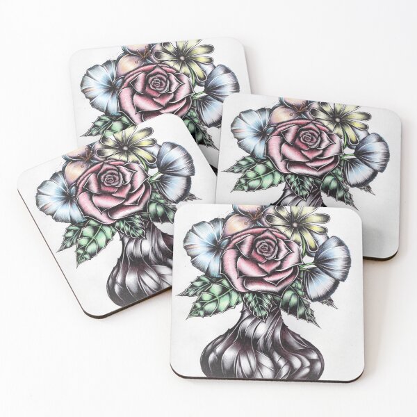 Item preview, "Original Ink and Color Flowers" designed and sold by Joe Vaughan.