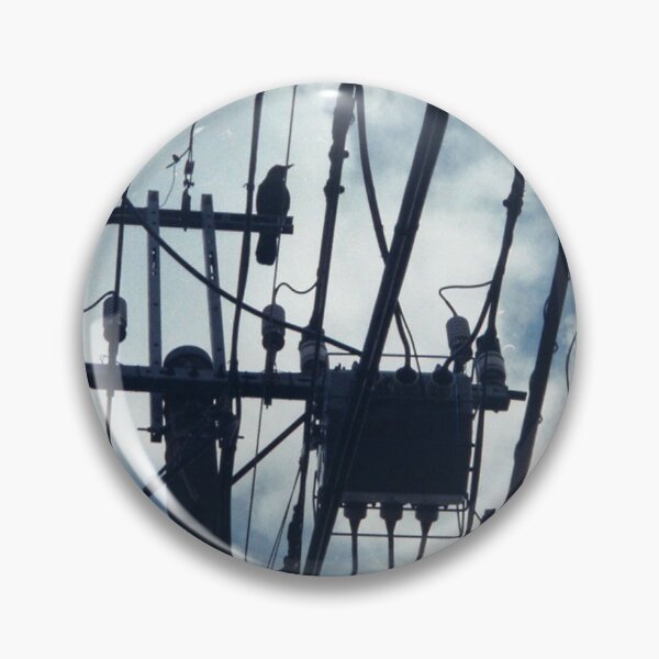 Item preview, Crow sitting on electric pole line designed and sold by Narumi Shibuya.
