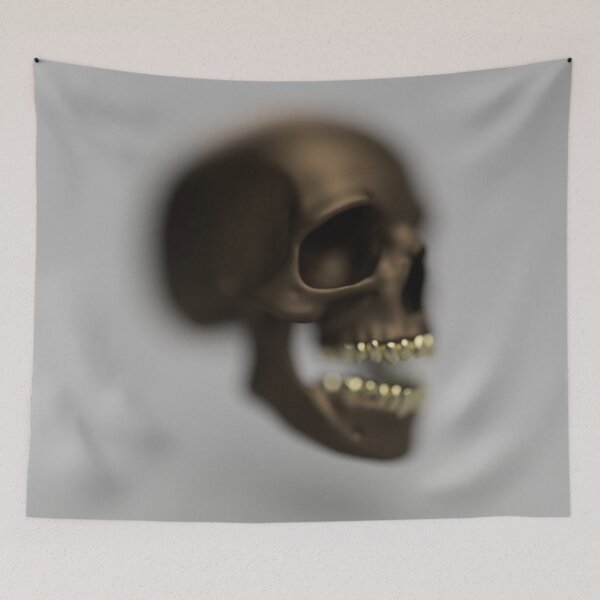 Item preview, Bronze Human Skull with Gold Teeth  designed and sold by Simon Bugler.