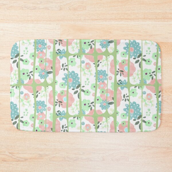 Item preview, Happy vibes-stripes flowers designed and sold by Kaleideoskop.