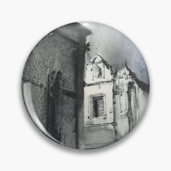 Item preview, Spanish church in village in Colca Canyon, Peru.  Monochromatic artwork church  designed and sold by rfoxphoto.