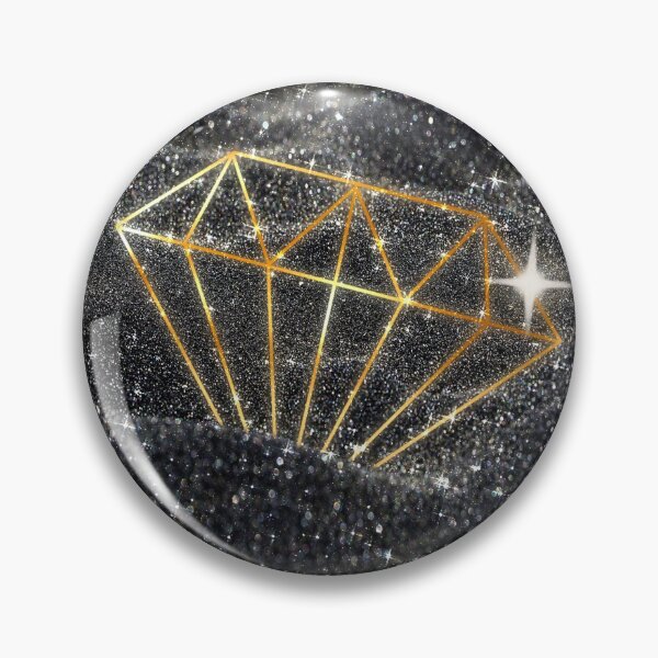 Item preview, Black Sand Glitter and Gold Diamond Shape Fashion designed and sold by Jolly-Yosei.