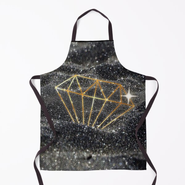 Item preview, Black Sand Glitter and Gold Diamond Shape Fashion designed and sold by Jolly-Yosei.