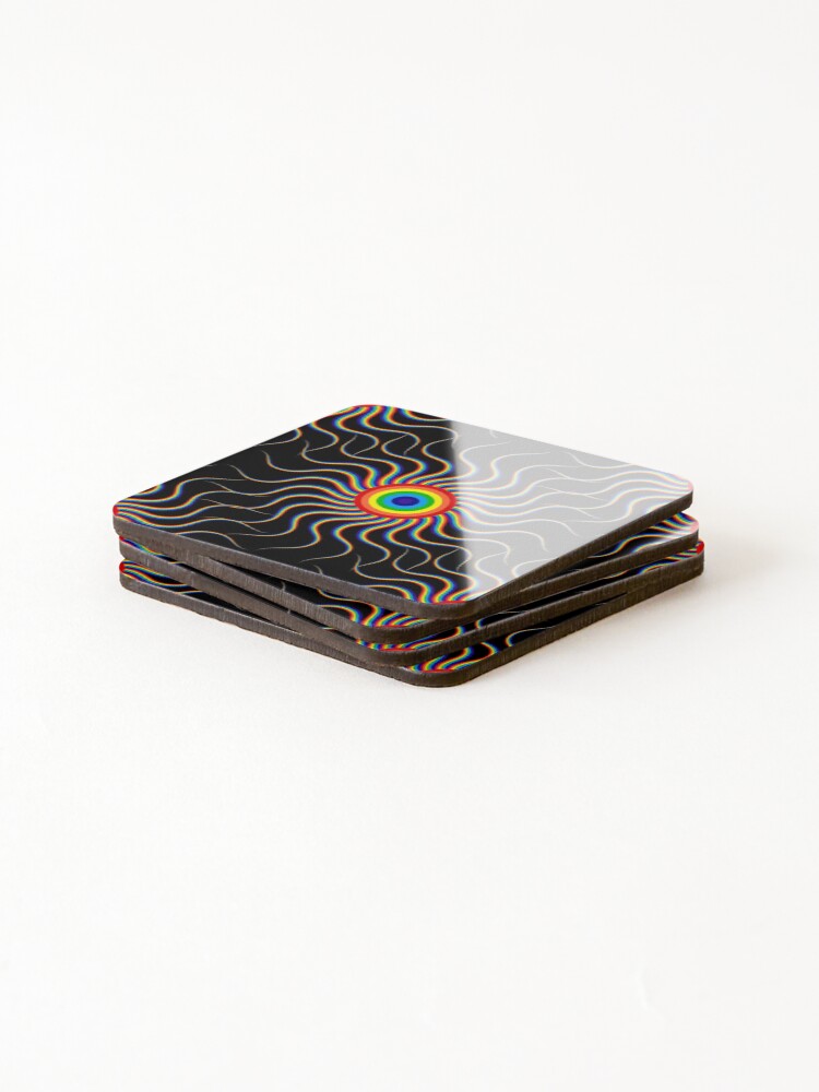 Thumbnail 4 of 5, Coasters (Set of 4), Rainbow Array 60 designed and sold by rainbowarray.