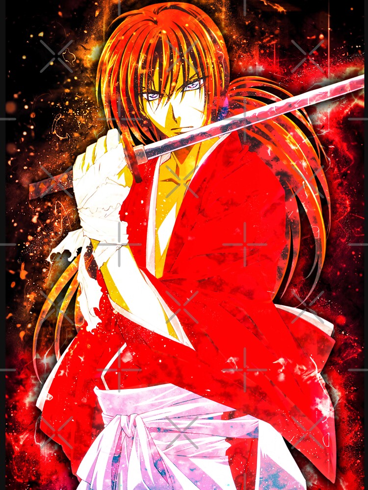 Himura kenshin - Kenshin manga Sticker by ArtSellerWorker
