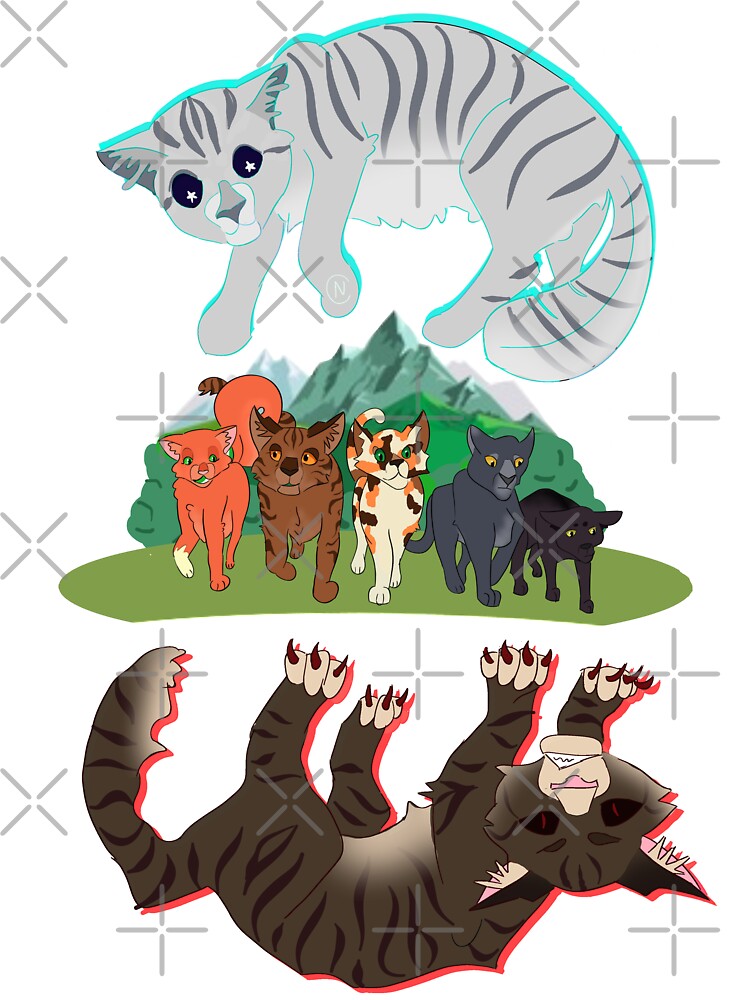 Warrior Cats the new prophecy Art Board Print for Sale by vibepatterns