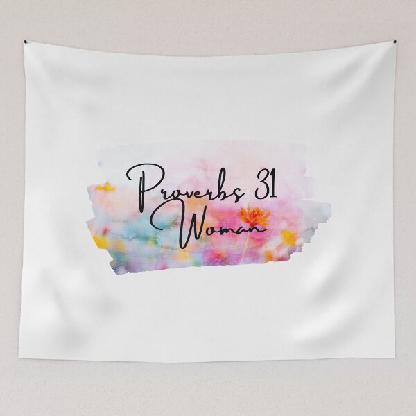 Item preview, Watercolor Flowers Proverbs 31 Woman designed and sold by RedeemedDesigns.