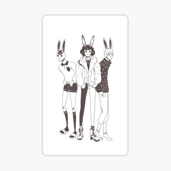 Bunny band Sticker